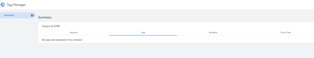 Debugging Server Side Google Tag Manager - 2. Server side preview open