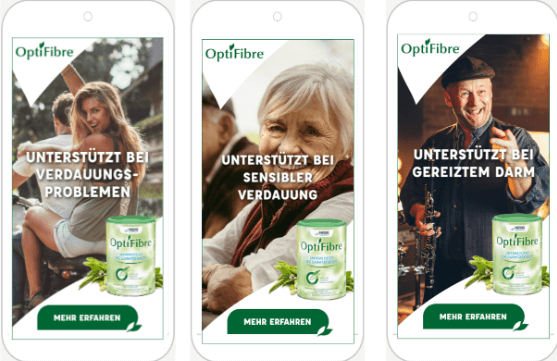 Personalisierte Ads für OptiFibre®