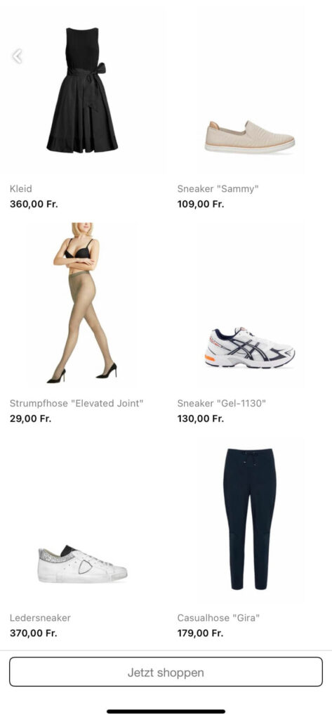 Blog Digital Circular Ads - Collection Ads mobile geöffnete Ansicht