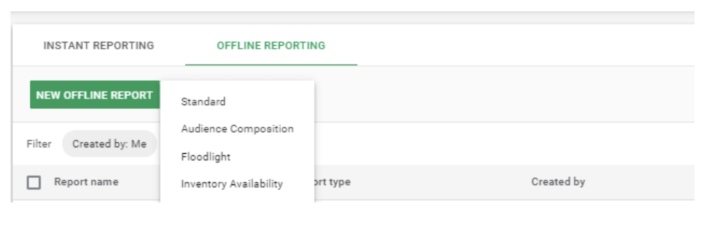 Offline Reports DV360