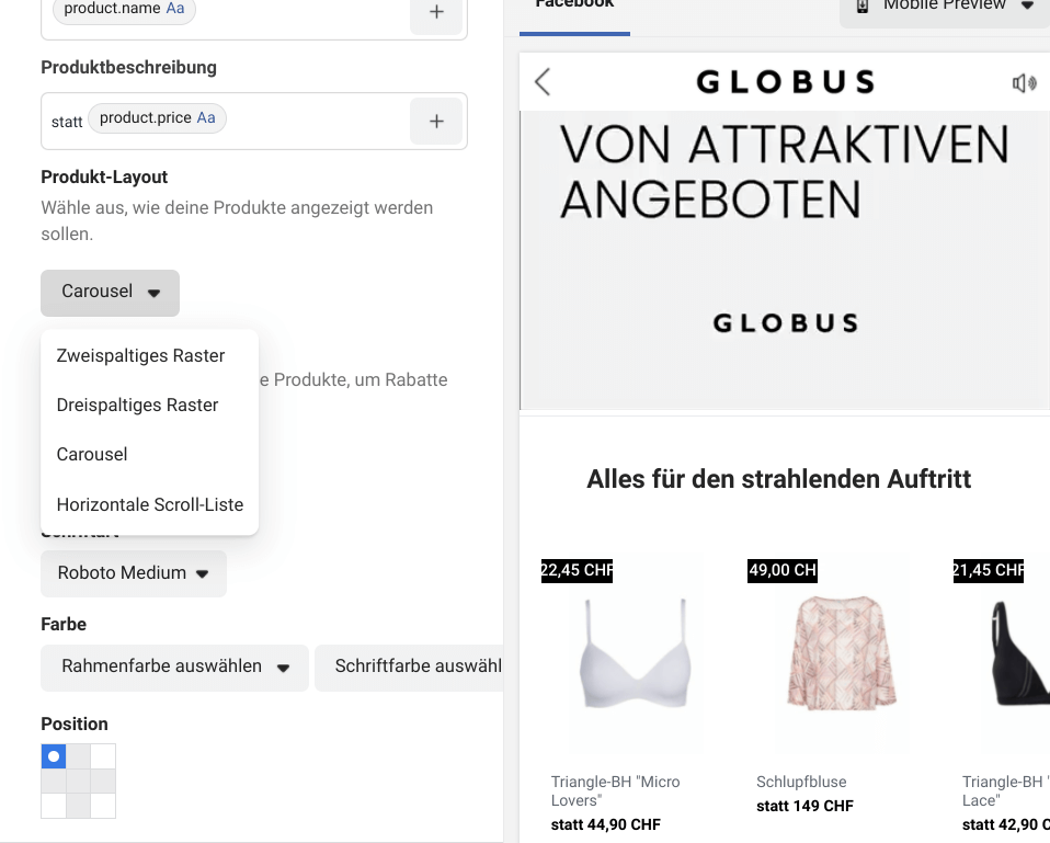 Blog Digital Circular Ads - Anpassung Layout
