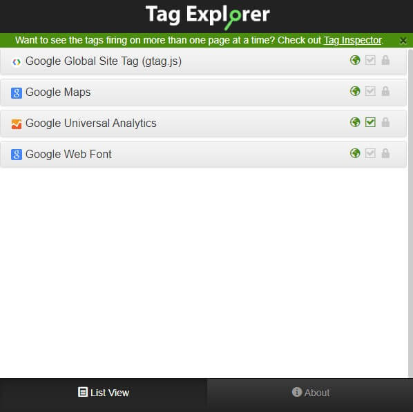 Beispiel Tag Explorer