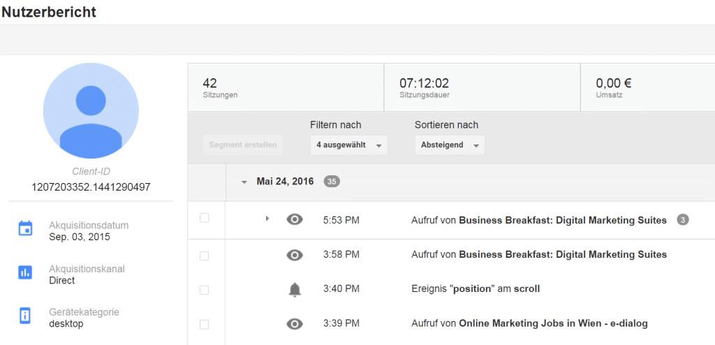 Insight Alarm » Nutzer Explorer bringt Einblicke ins Verhalten der User