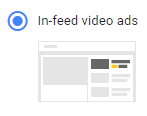 YouTube Kampagnentypen - In Feed Ads