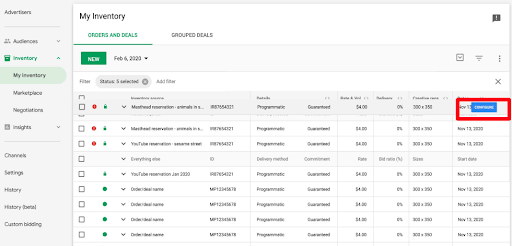 YT Masthead_Set Up Inventory