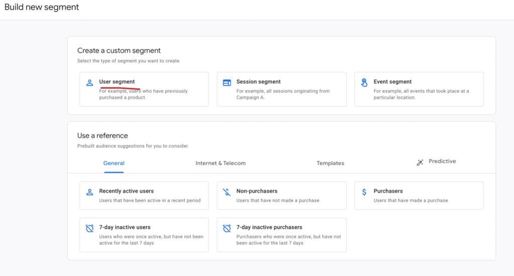 Segmentierung nach Nutzergruppen