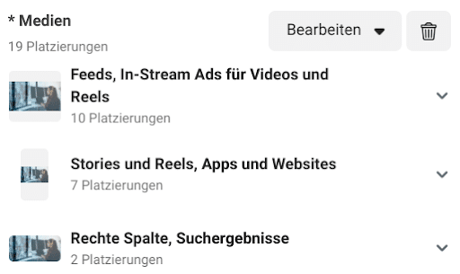 Advantage+Platzierung