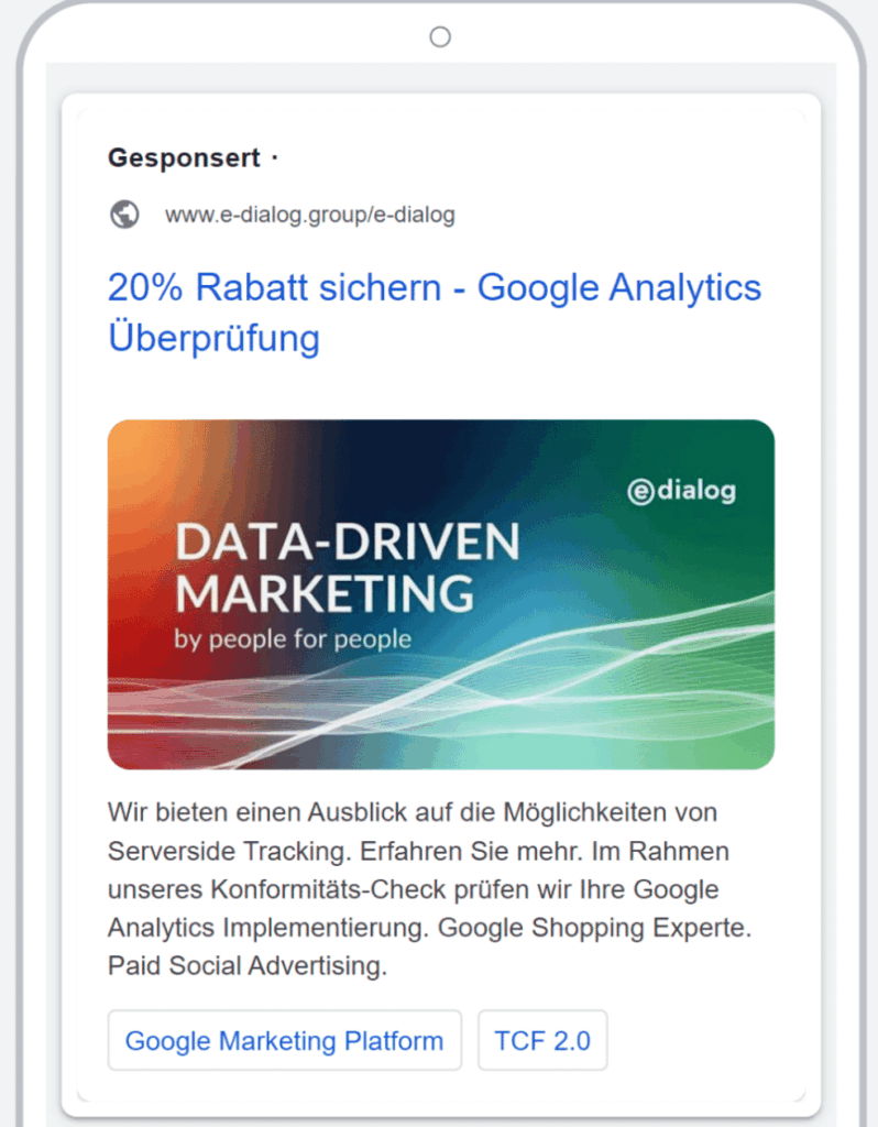 Google Ads Anzeigenanpassungen