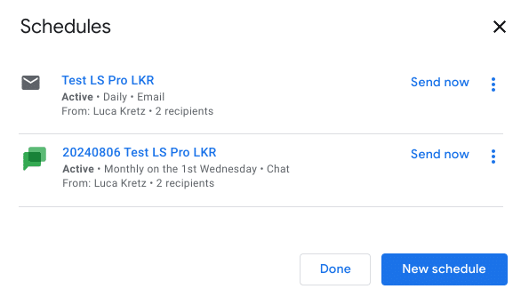 Looker Studio Pro Funktionen - Versandplanung