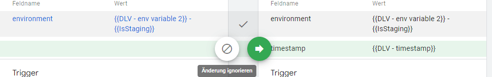 GTM Versionskonflikt - Änderungen ignorieren