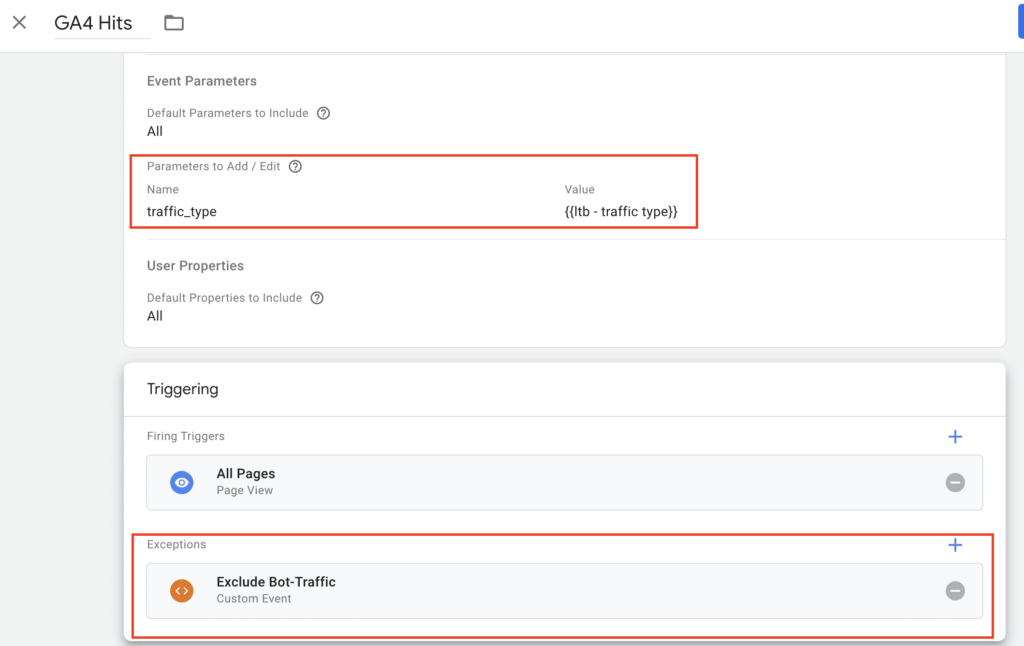 Bot Traffic verhindern - GA4 Tag Serverside