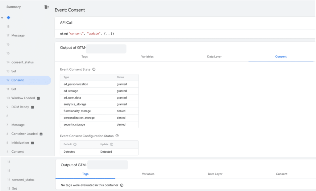 Consent Mode in GTM - Step 3 - Consent Update