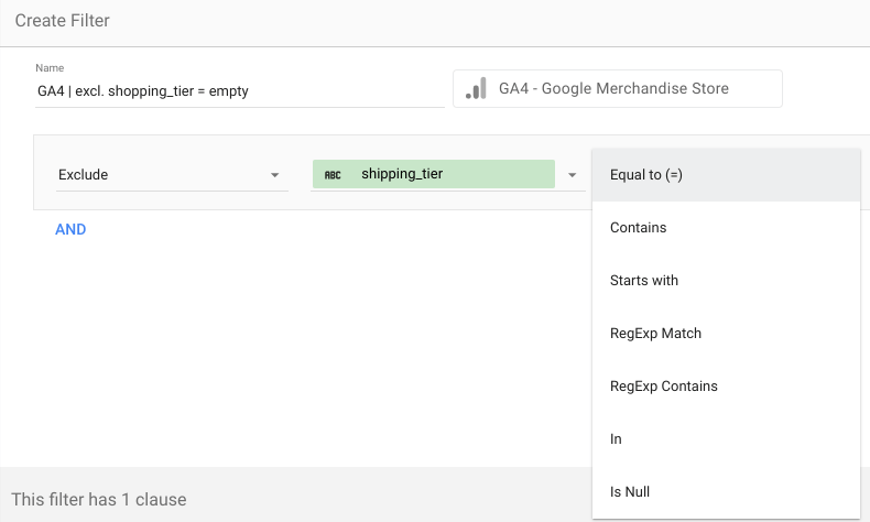 Data Clean Up in Looker Studio - Filter