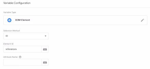 DOM Scraping - Konfiguration