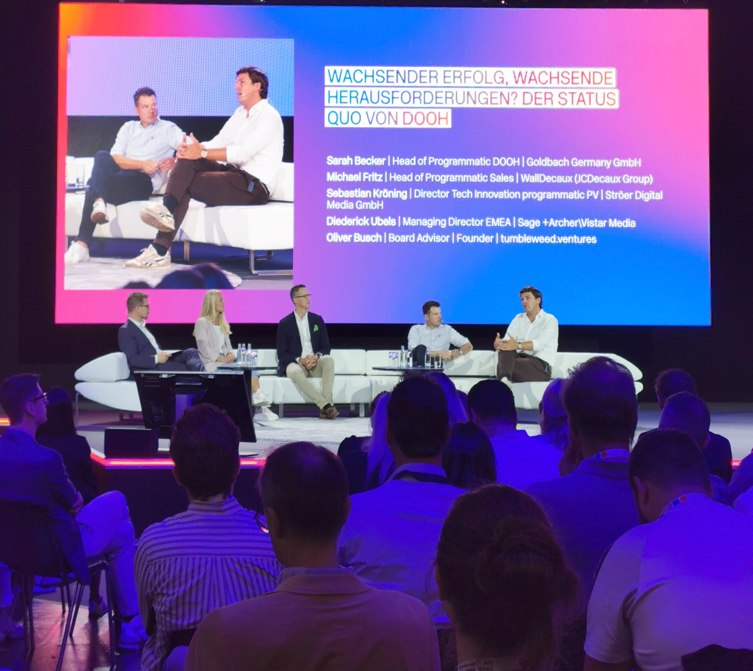DOOH Diskussion auf der DMEXCO 2023
