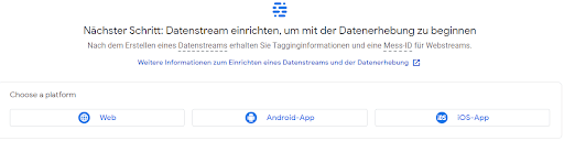 Setup Google Analytics 4 Datastream