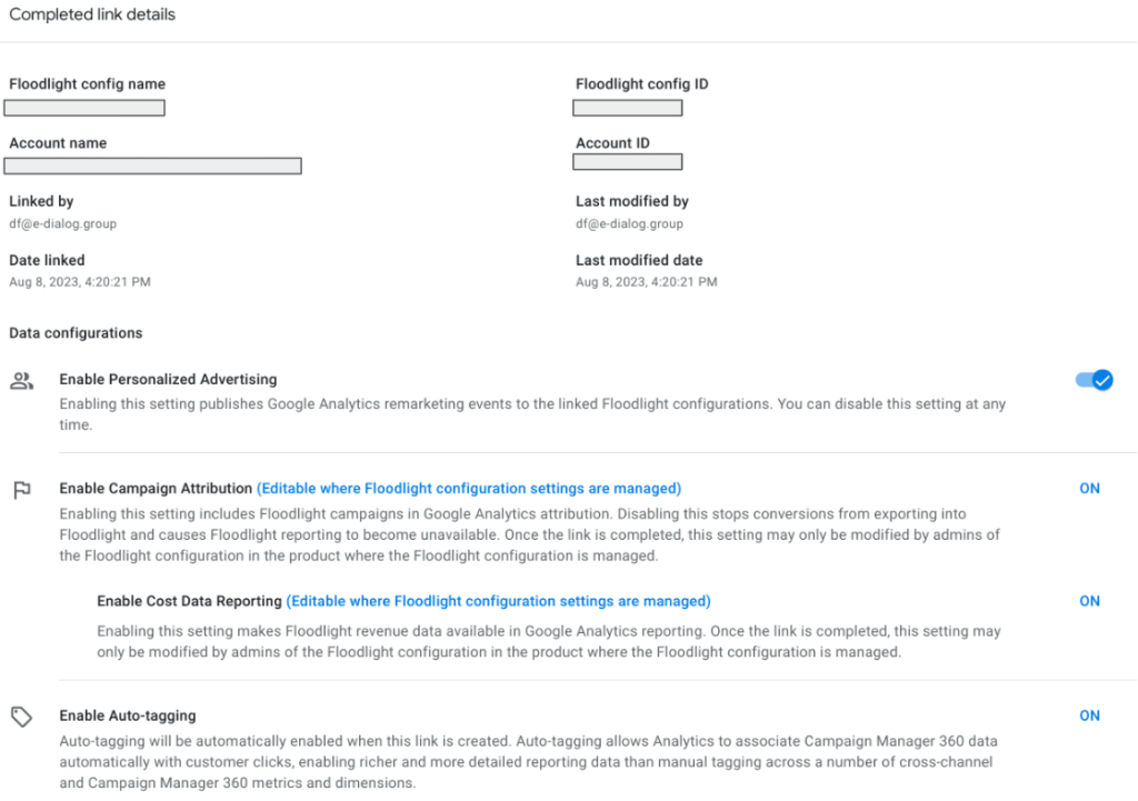 GA4 Verknüpfung GMP Tools