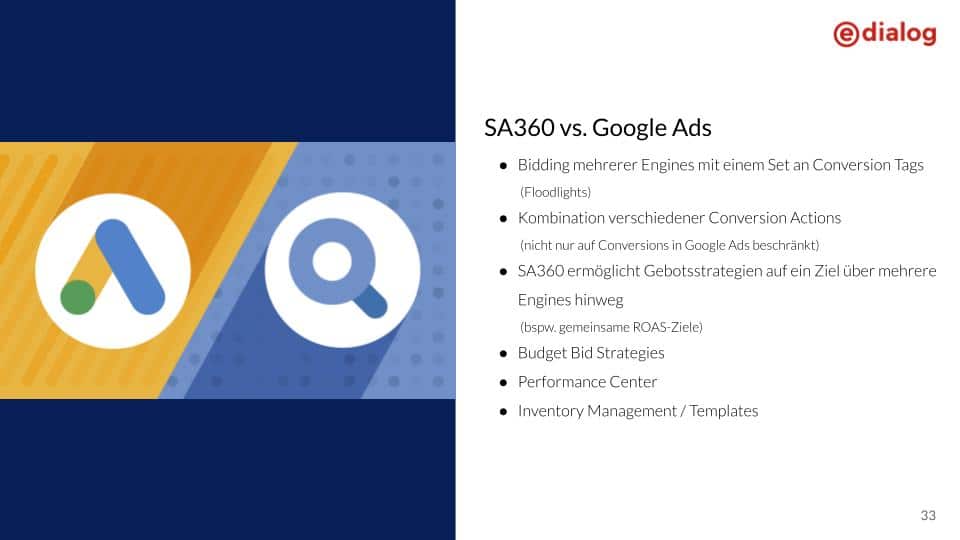 SA360 vs. Google Ads