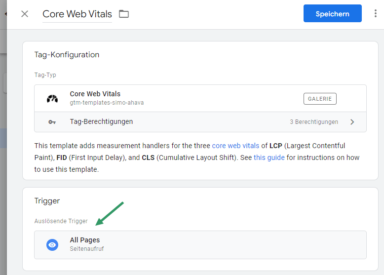 Web Vitals - GTM Trigger