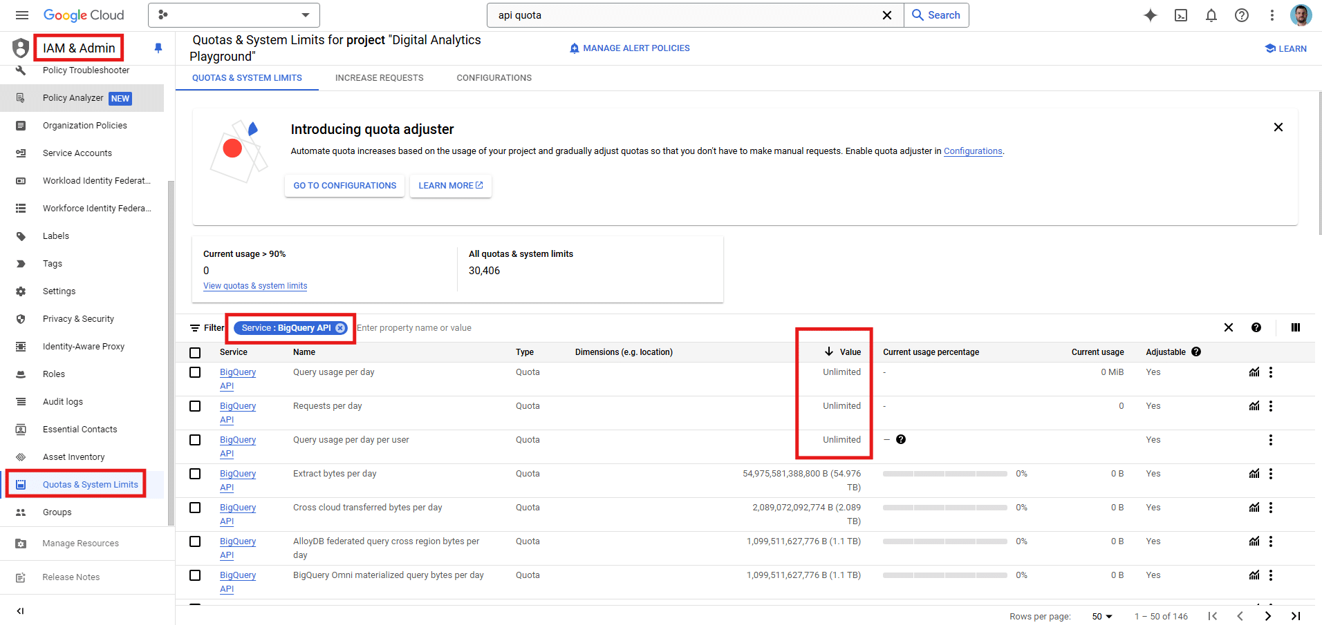 Quotas & System Limits