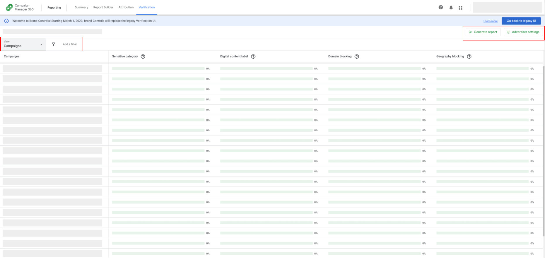Brand Controls in CM360