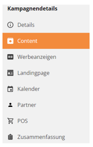 Kampagnendetails Content