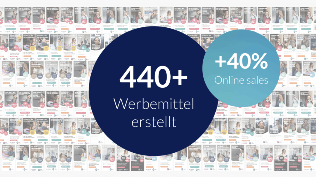 Always-on-Kampagne mit Full-Funnel-Approach für Sunrise Business, mit dynamisierten und personalisierten Banner Ads