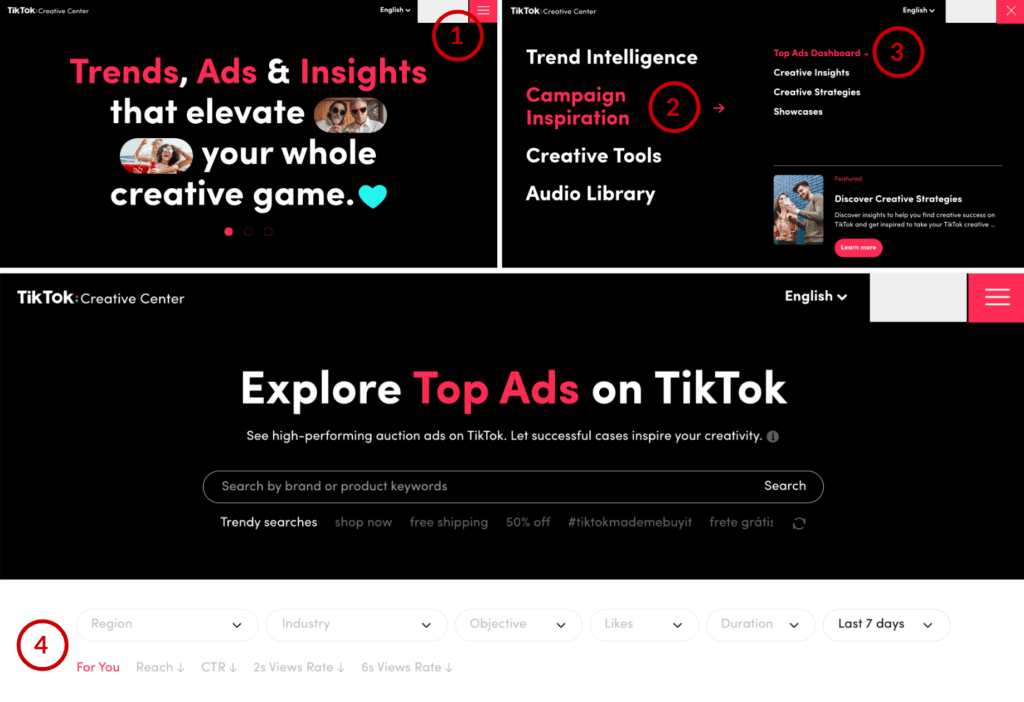 TikTok Ads Creative Center