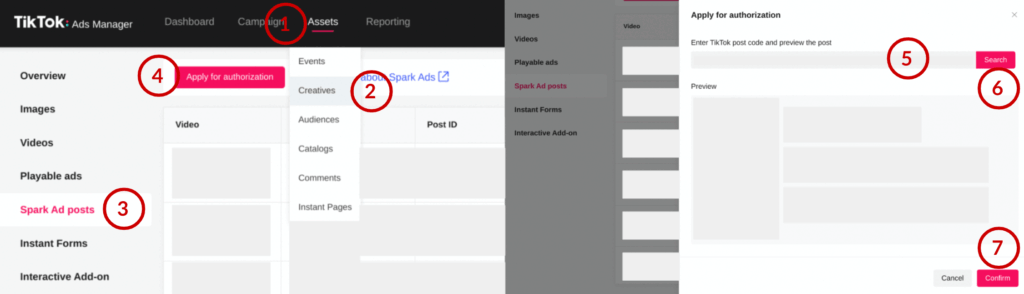 TikTok Spark Ads Beitrag autorisieren