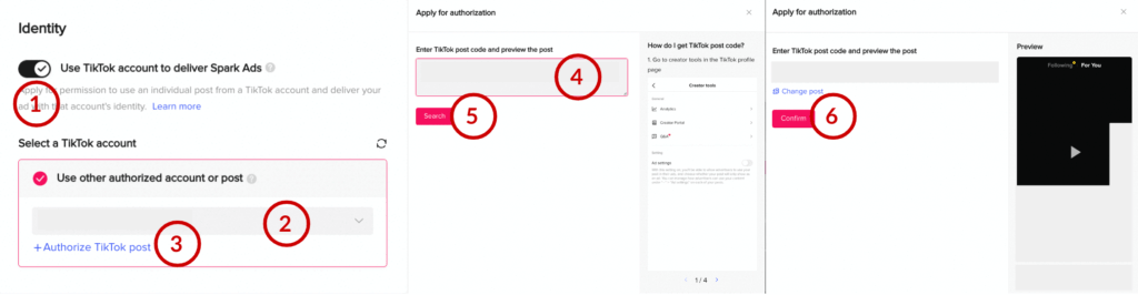 TikTok Spark Ads Beitrag autorisieren2