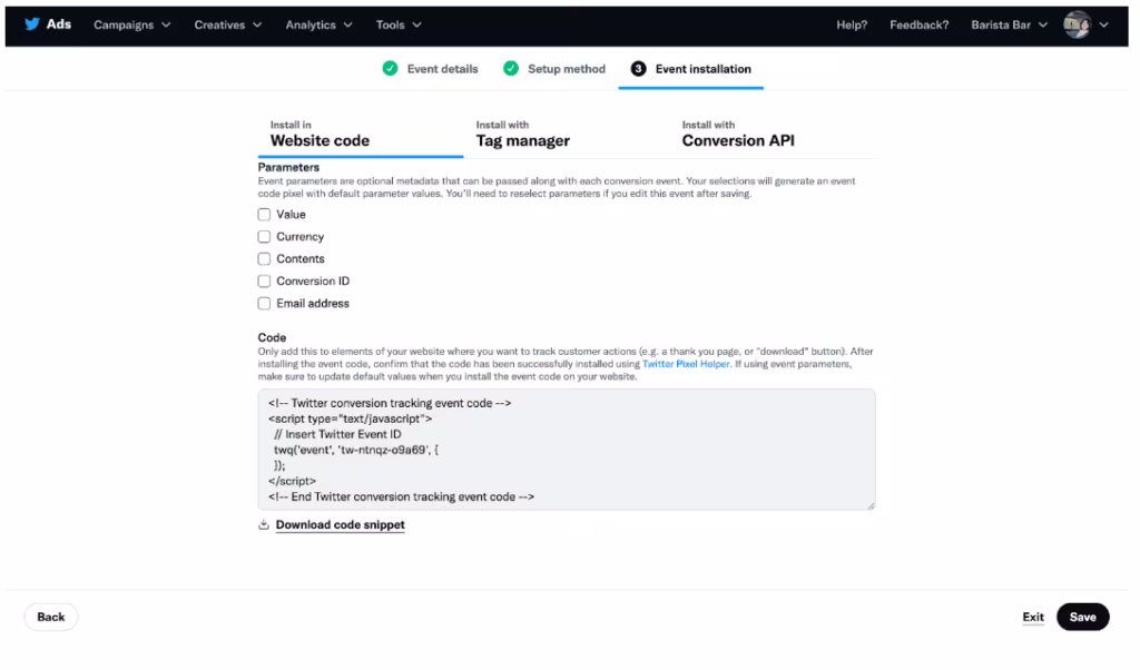 Twitter Ads Update - Event
