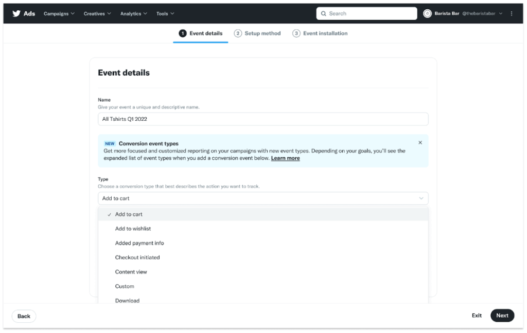 Twitter Ads Update - Goals