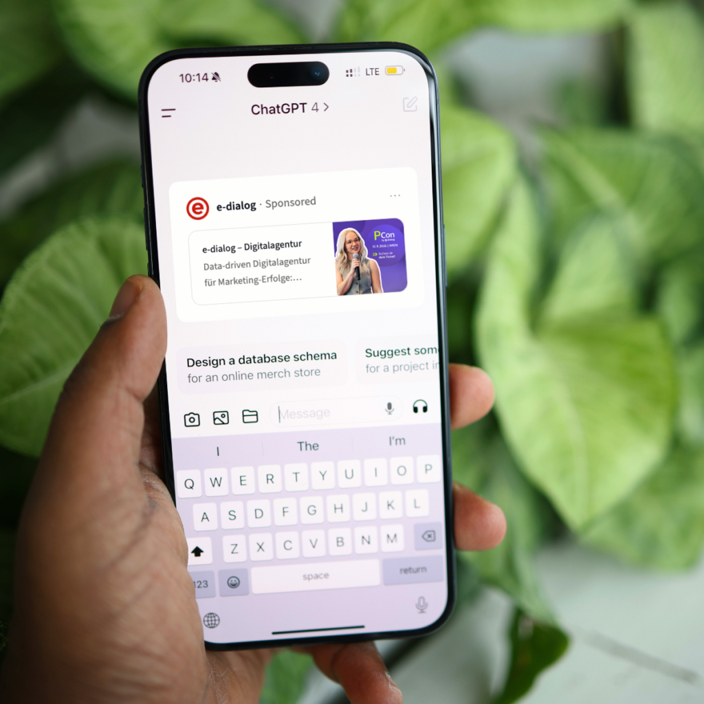 Stock image: ChatGPT Ads