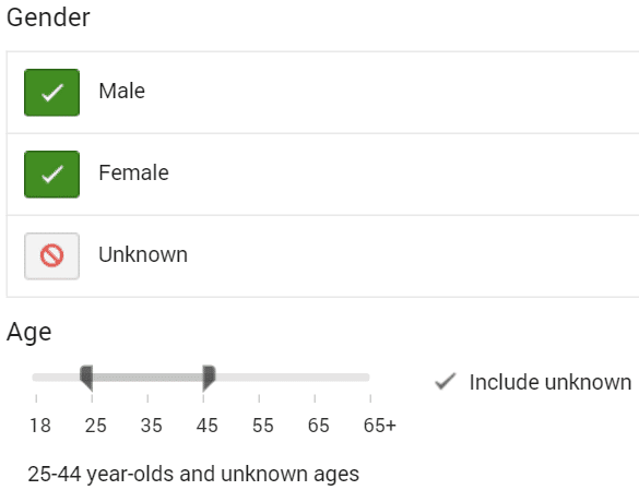 demographic-targeting-alter-geschlecht